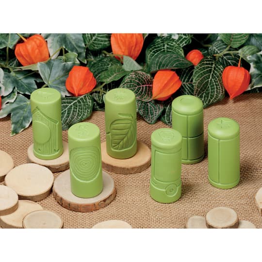 Yellow Door 2.75" Green Let's Roll Number Frames Rollers Set